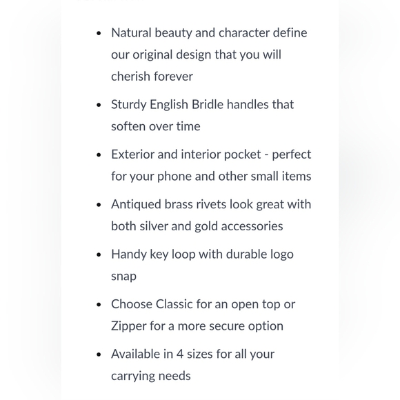 Portland Leather Goods Large Zipper Tote Storm/Tan - Picture 11 of 13